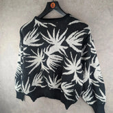 Andrea Jumper Womens Large L Black Knitted Vintage Italian Pullover